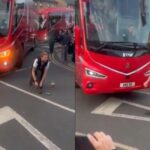 Οπαδός της Κρίσταλ Πάλας «μπλόκαρε» το πούλμαν της Λίβερπουλ δένοντας τα κορδόνια του (vid)