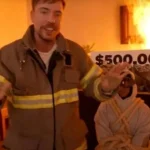 Ο MrBeast έβαλε κασκαντέρ να δραπετεύσει από φλεγόμενο σπίτι για 500.000 δολάρια
