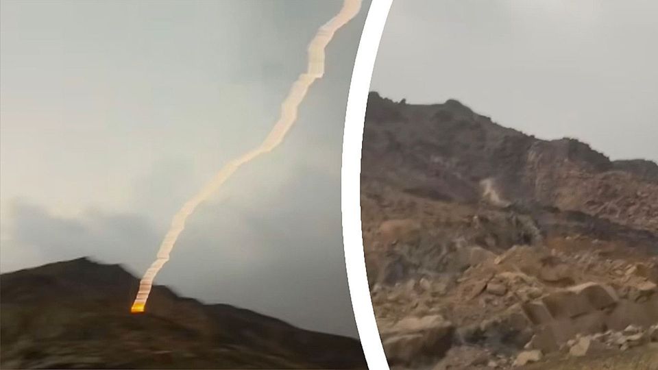 Κεραυνός χτυπά δίπλα σε άνδρα που βιντεοσκοπεί καταιγίδα! (vid)