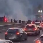 Χάος στην Ιταλία: Ξύλο μεταξύ οπαδών στην εθνική οδό, διακόπηκε η κυκλοφορία (vid)