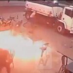 Βίντεο-σοκ από τη Βραζιλία: Βενζιναδικό πήρε φωτιά…από τσιγάρο! (vid)