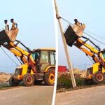 Οδηγός εκσκαφέα πατά γκάζι αντί για φρένο και σαρώνει τα πάντα! (vid)