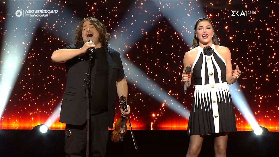 Το συγκλονιστικό ντουέτο Παπαρίζου – Πυροβολάκη στη σκηνή του Voice (vid)