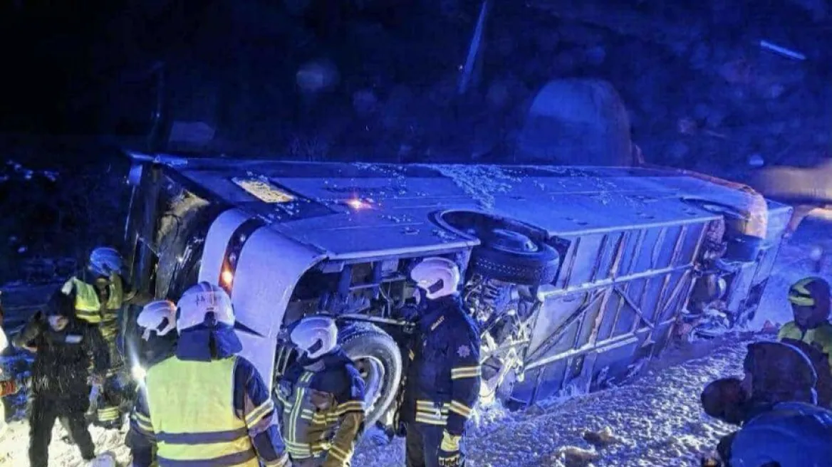 Ανατράπηκε λεωφορείο με παίκτες της εθνικής Κύπρου χάντμπολ στην Εσθονία