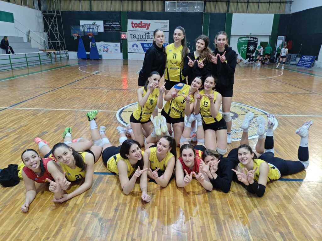 Βόλεϊ Νεανίδων: Νίκη με 0-3 επί του Μακεδονικού-Με ΔΕΚΑ στην προημιτελική φάση