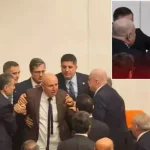 Χάος on camera στην τουρκική βουλή!