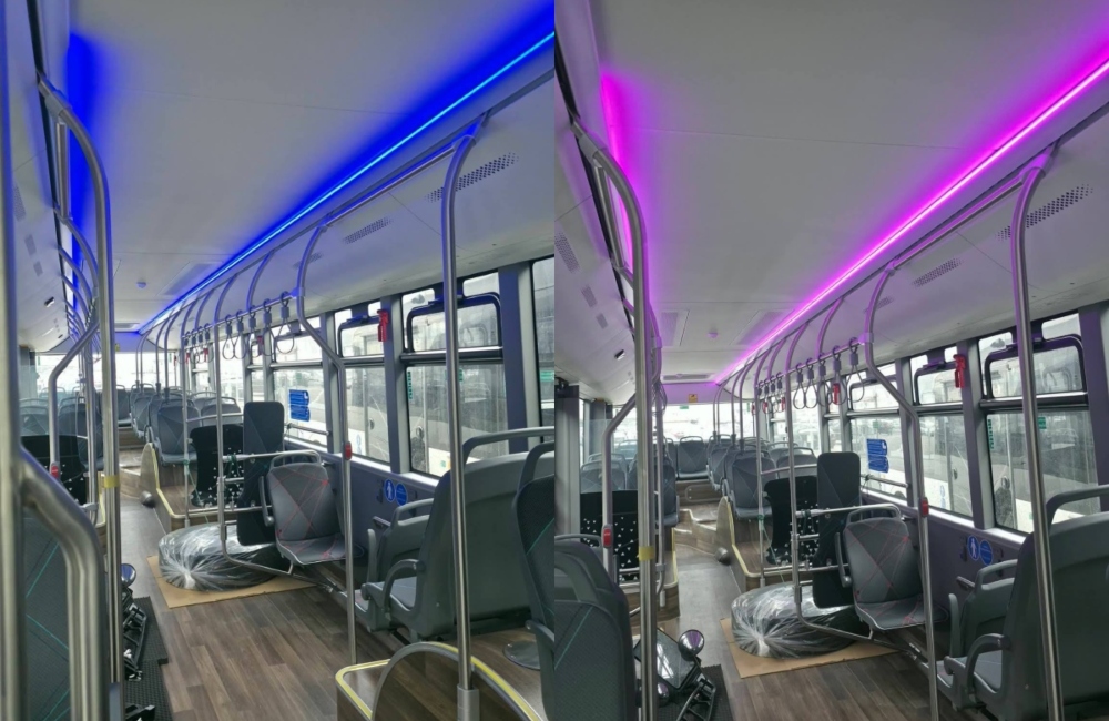 Θεσσαλονίκη: Νέο σύστημα εσωτερικού φωτισμού στα 100 νέα ηλεκτρικά λεωφορεία των ΚΤΕΛ (pic)