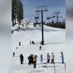 Τρόμος για 12χρονη σκιέρ σε χιονοδρομικό κέντρο! (vid)