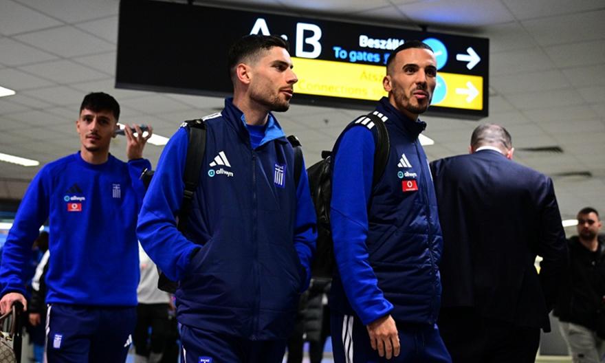 «Πάτησε» στη βροχερή Βουδαπέστη η αποστολή της Εθνικής