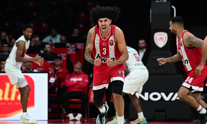 Νίκησε Μπασκόνια και βλέπει τετράδα ο Ολυμπιακός