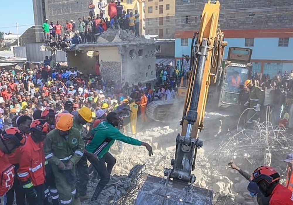 Κένυα: Κατάρρευση κτιρίου στο Ναϊρόμπι με τουλάχιστον 2 νεκρούς (vid)