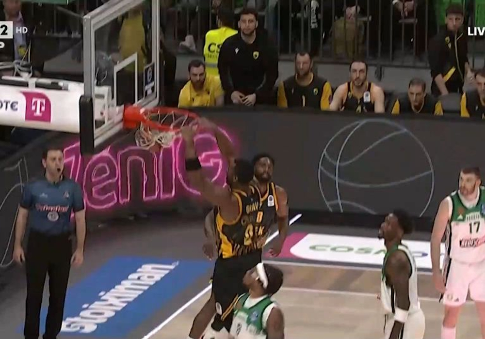 ΑΕΚ: Κάρφωσε εμφατικά ο Γκρέι μετά την συνεργασία κόντρα στον Παναθηναϊκό (vid)