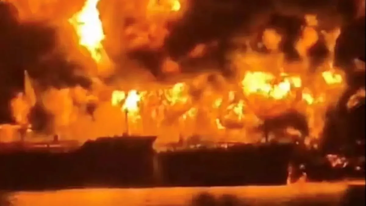 Μέση Ανατολή: Συγκλονιστικό βίντεο από τη διάσωση ναυτικών σε φλεγόμενο ελληνόκτητο τάνκερ!(vid)