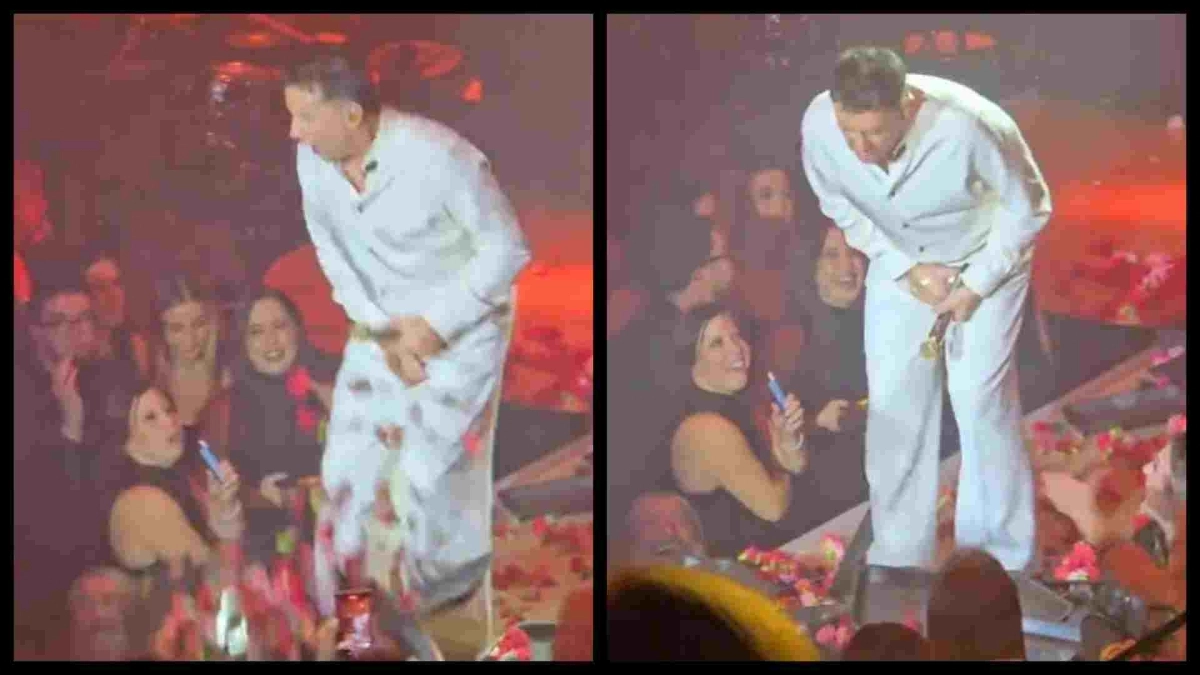 Άτυχος ο Μαζωνάκης: Πανέρι με λουλούδια τον βρήκε σε… ευαίσθητο σημείο (vid)