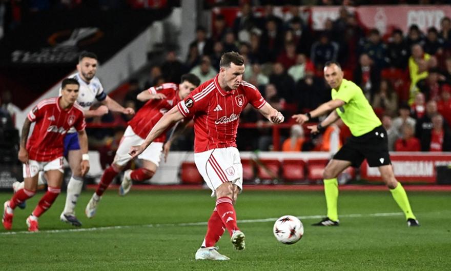 Europa League: Προβάδισμα πρόκρισης για Νότιγχαμ Φόρεστ και Μπράγκα (vid)