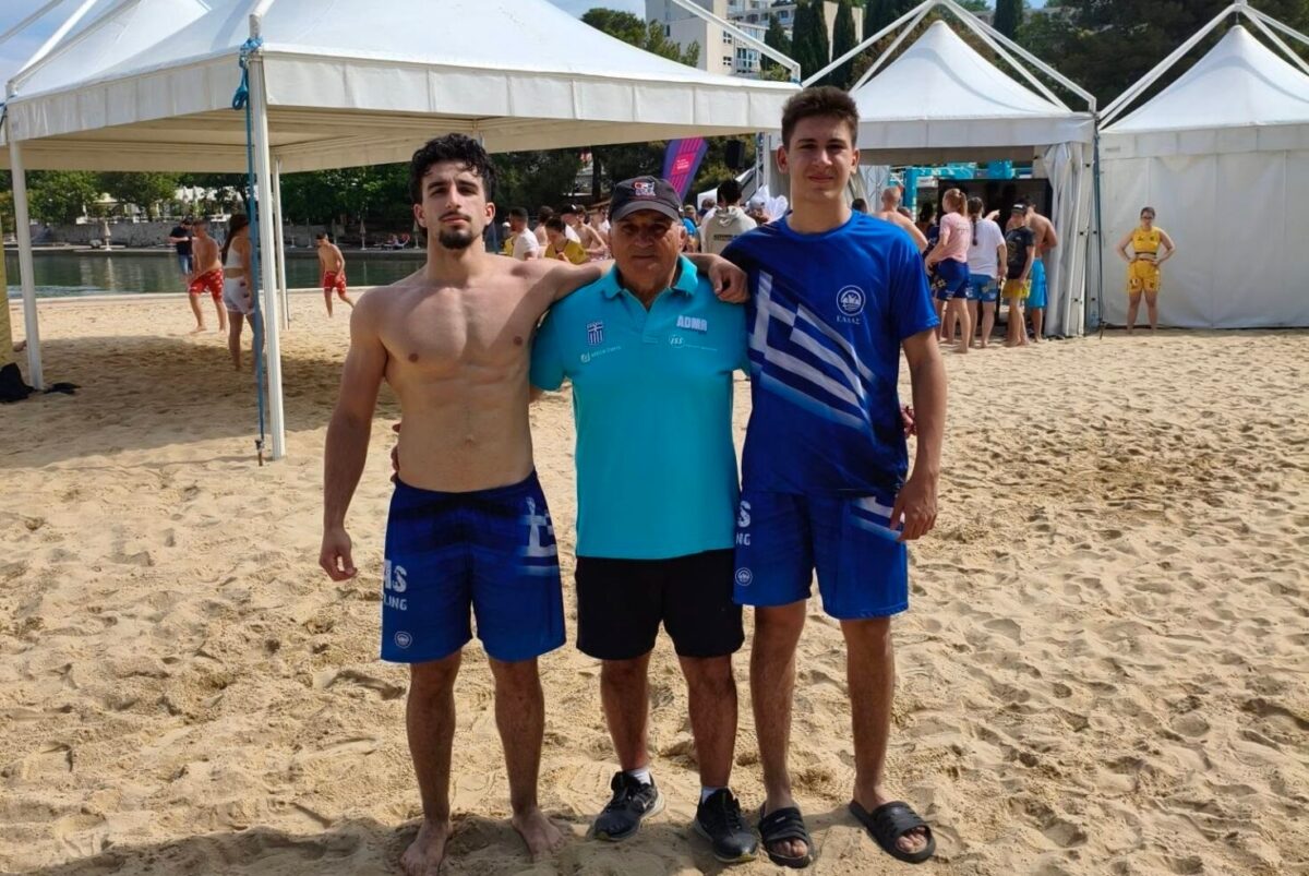 Ευρωπαϊκό Πρωτάθλημα beach wrestling: Πετυχημένη η πρώτη συμμετοχή των Τερζή, Κτενιαδάκη του ΑΡΗ (pics)