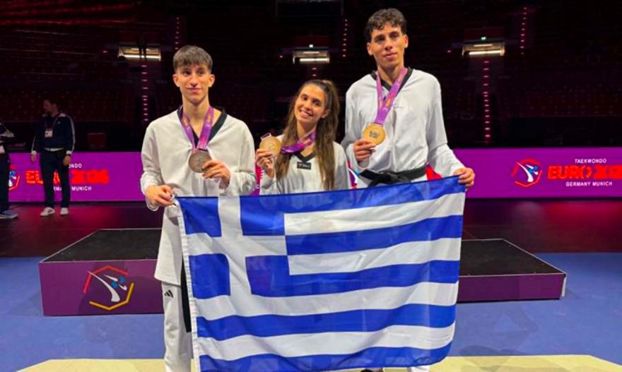 Τρία χάλκινα μετάλλια για την Ελλάδα στο Ευρωπαϊκό Πρωτάθλημα ταεκβοντό