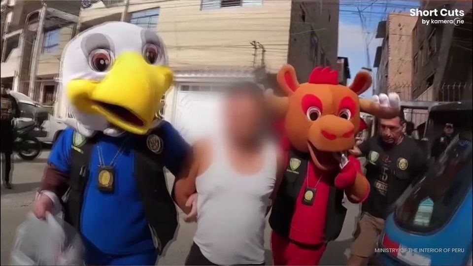 Αστυνομικός ντύθηκε μασκότ για να συλλάβει διακινητές ναρκωτικών! (vid)