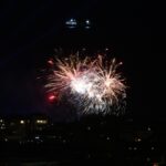 Βεγγαλικά και πυροτεχνήματα από τους οπαδούς της Ναϊμέγκεν έξω από το ξενοδοχείο που μένει ο Ολυμπιακός