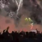 Οπαδοί της Γαλατάσαραϊ έκαναν… σαματά με βεγγαλικά έξω από το ξενοδοχείο της Μπαρτσελόνα! (vid)