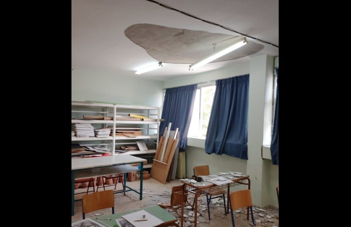 Θεσσαλονίκη: Σοβάς αποκολλήθηκε από ταβάνι σχολείου και έπεσε σε 14χρονο!